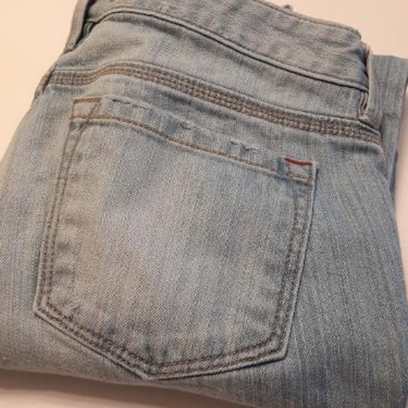 Loft Light Indigo Wash Modern Slim Jeans Size 4P - Picture 13 of 13